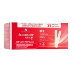 Seboradin Forte, ampułki przeciw wypadaniu włosów, 28 x 5,5 ml