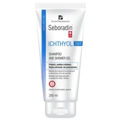 Seboradin Ichthyol, przeciwłupieżowy szampon i żel 2 w 1 do skóry wrażliwej i atopowej, 200 ml