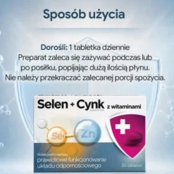 Selen + cynk z witaminami, tabletki, 30 szt.