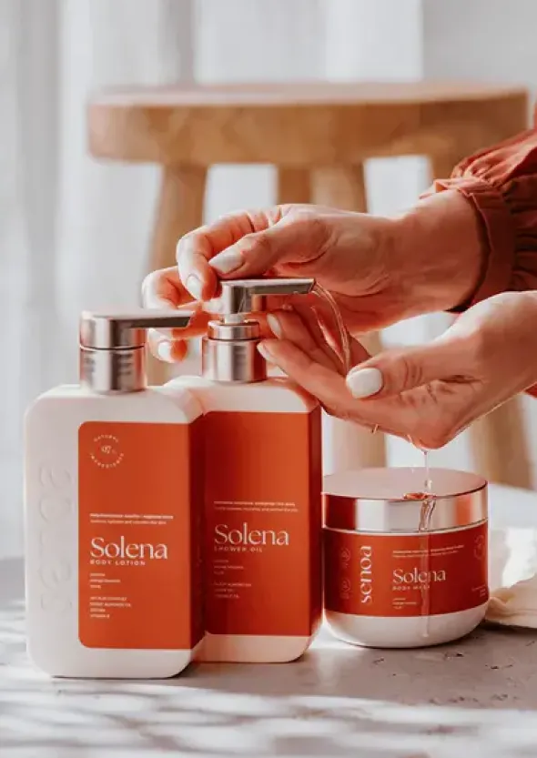 Senoa Solena Shower Oil, nawilżający olejek do mycia pod prysznic, 250 ml