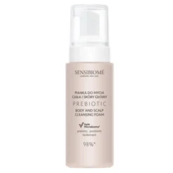Sensibiome Prebiotic Skin Care, pianka do mycia ciała i skóry głowy, 150 ml