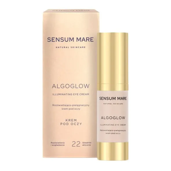 Sensum Mare Algoglow, rozświetlająco-pielęgnacyjny krem pod oczy, 15 ml