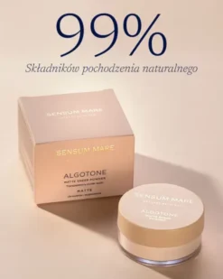 Sensum Mare Algotone, transparentny puder sypki o matowym wykończeniu, 10 g