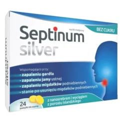 Septinum silver, pastylki do ssania, 24 szt.