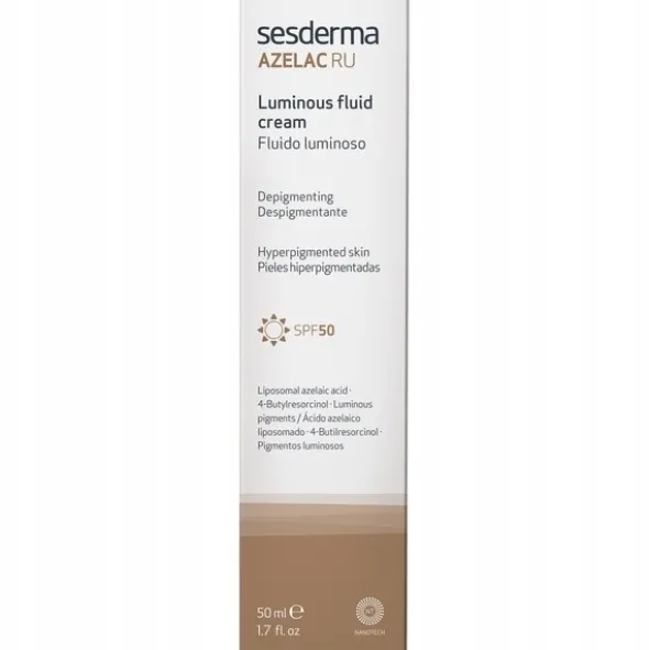 Sesderma Azelac RU, emulsja rozświetlająca, SPF 50, 50 ml