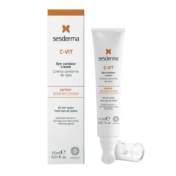 Sesderma C-Vit Eye Contour Cream, rozświetlający krem pod oczy, 15 ml