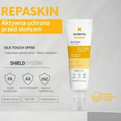 Sesderma Repaskin Silk Touch SPF 50, krem przeciwsłoneczny, 50 ml