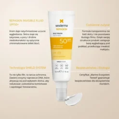 Sesderma Repaskin Silk Touch SPF 50, krem przeciwsłoneczny, 50 ml