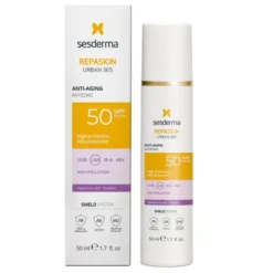 Sesderma Repaskin Urban 365, krem przeciwstarzeniowy z filtrem, SPF 50, 50 ml