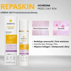 Sesderma Repaskin Urban 365, krem przeciwstarzeniowy z filtrem, SPF 50, 50 ml