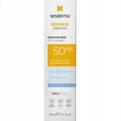 Sesderma Repaskin Urban 365, krem przeciwsłoneczny do skóry wrażliwej, SPF 50+, 50 ml