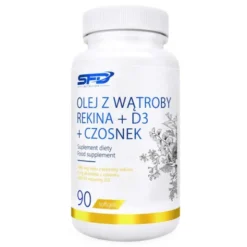 SFD Olej Z Wątroby Rekina + D3 + Czosnek, kapsułki miękkie, 90 szt.