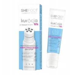 SheFoot, zmiękczająco - wygłądzający krem z masażerem do stóp 15% mocznika, 50 ml