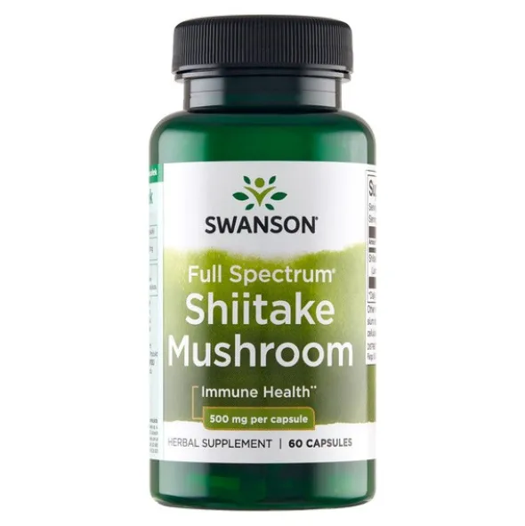 Shiitake grzybek, 500 mg, kapsułki, 60 szt.