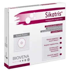 Sikatris, silikonowy plaster na blizny, okołobrodawkowy, 7,6 cm, 5 szt.