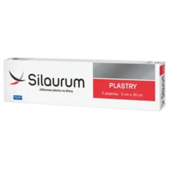 Silaurum, plastry silikonowe na blizny, 5 cm x 30 cm, 5 szt.