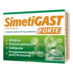 Simetigast Forte, kapsułki elastyczne, 20 szt.