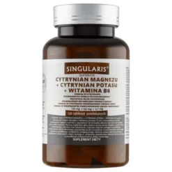 Singularis Cytrynian Magnezu + Cytrynian Potasu + Wit. B6, tabletki powlekane, 120 szt.