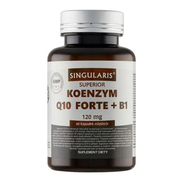 Singularis Koenzym Q 10 forte + B1 Superior, kapsułki miękkie, 60 szt.