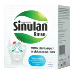 Sinulan Rinse, zestaw uzupełniający do płukania nosa i zatok, 30 saszetek
