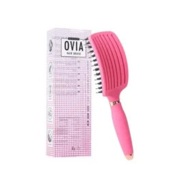 Sister Young, Ovia BV Fuchsia, szczotka do włosów z naturalnego włosia dzika, 1 szt.