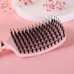 Sister Young, Ovia BV Pink, szczotka do włosów z naturalnego włosia dzika, 1 szt.