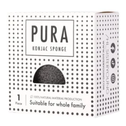 Sister Young, Pura Black Konjac Sponge, gąbka do twarzy, 1 szt.