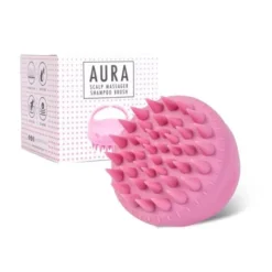 Sister Young, szczotka do mycia i masażu głowy Aura Pink, 1 szt.