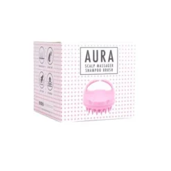 Sister Young, szczotka do mycia i masażu głowy Aura Pink, 1 szt.