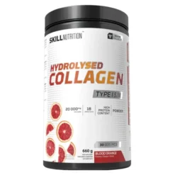 Skill Nutrition Hydrolysed Collagen Type I & III, proszek, smak bloody orange, 660 g