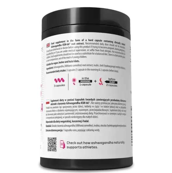 Skill Nutrition KSM-66 Ashwagandha, kapsułki, 180 szt.