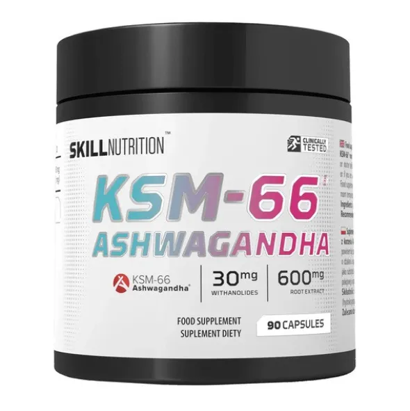 Skill Nutrition KSM-66 Ashwagandha, kapsułki, 90 szt.