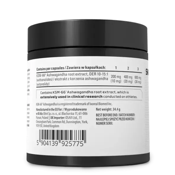 Skill Nutrition KSM-66 Ashwagandha, kapsułki, 90 szt.