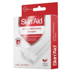 Skin Aid, plaster włókninowy do cięcia, 8 cm x 1 m, 1 szt.