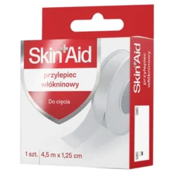 Skin Aid, przylepiec włókninowy do cięcia, 1,25 cm x 4,5 m, 1 szt.