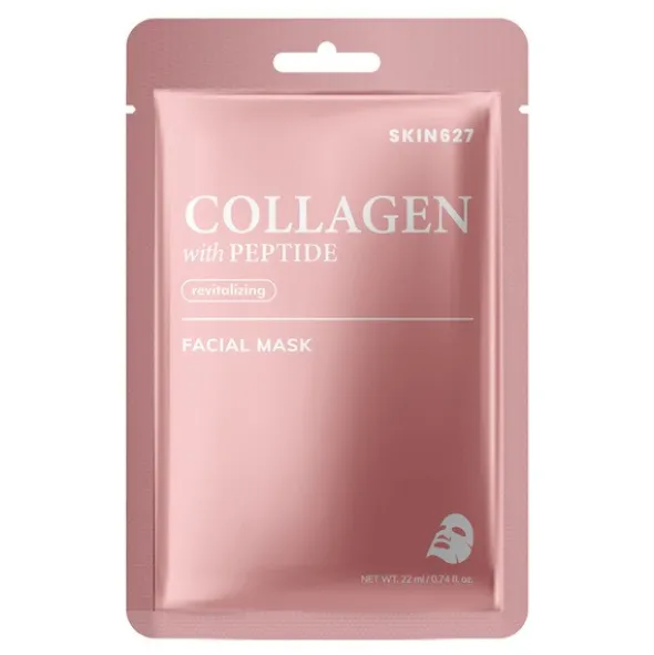 Skin627 Collagen with Peptide, rewitalizująca maska do twarzy, 22 ml