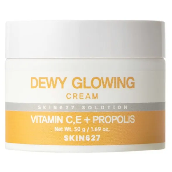 Skin627 Dewy Glowing, nawilżająco-rozświetlający krem z propolisem i witaminą C, 50 g