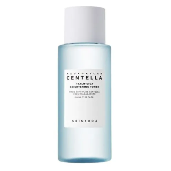 Skin1004 Hyalu-Cica Brightening Toner, łagodnie złuszczający tonik nawilżający, 210 ml