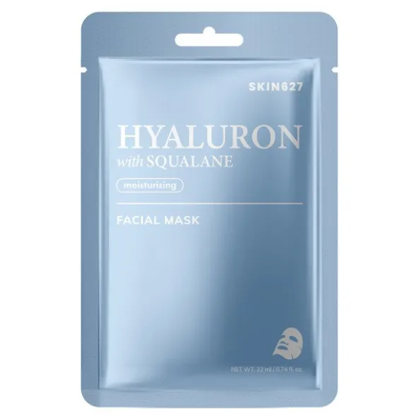 Skin627 Hyaluron with Squalane, nawilżająca maska do twarzy, 22 ml