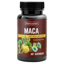 Skoczylas Maca żeń-szeń, gotu cola, kapsułki, 60 szt.