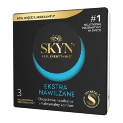 Skyn Ekstra Nawilżane, nielateksowe prezerwatywy, 3 szt.