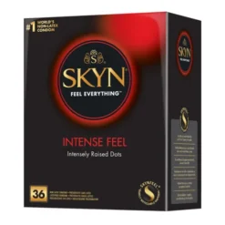 Skyn Intense Feel, nielateksowe prezerwatywy z wypustkami, 36 szt.