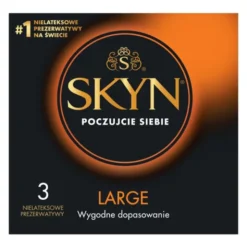 Skyn Large, nielateksowe prezerwatywy, 3 szt.