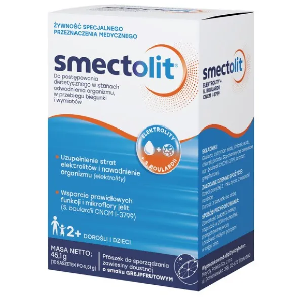 Smectolit, proszek w saszetkach, 10 szt.