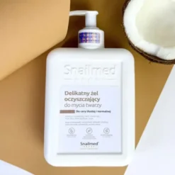 Snailmed, delikatny żel oczyszczający do mycia twarzy, dla cery tłustej i normalnej, 320 ml