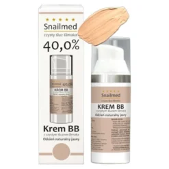 Snailmed, krem BB ze śluzem ślimaka i woskiem pszczelim, naturalny jasny, 30 ml