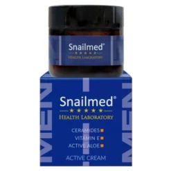 Snailmed, lipoaktywny Krem do twarzy dla mężczyzn z ceramidami, aloesem oraz witaminą E, 60 ml