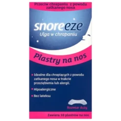 Snoreeze, plastry na nos, ułatwiające oddychanie, duże, 10 szt.