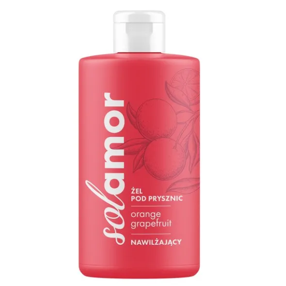 Solamor, żel pod prysznic, Orange Grapefruit, 500 ml
