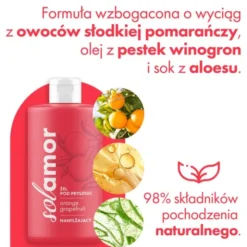 Solamor, żel pod prysznic, Orange Grapefruit, 500 ml